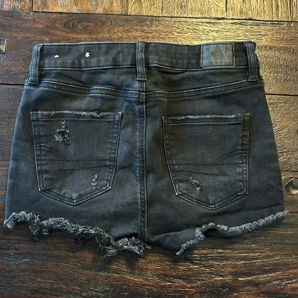 American Eagle Outfitters Next Level Stretch Rise Shorties- Denim Shorts - Picture 5 of 9